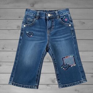 OshKosh B'gosh Blue Jeans with Colorful Embroidery